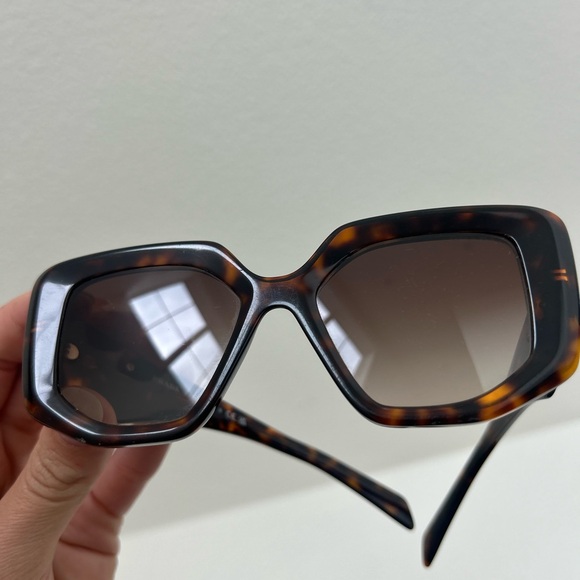 Prada Tortoiseshell Rectangular Sunglasses - Picture 6 of 8